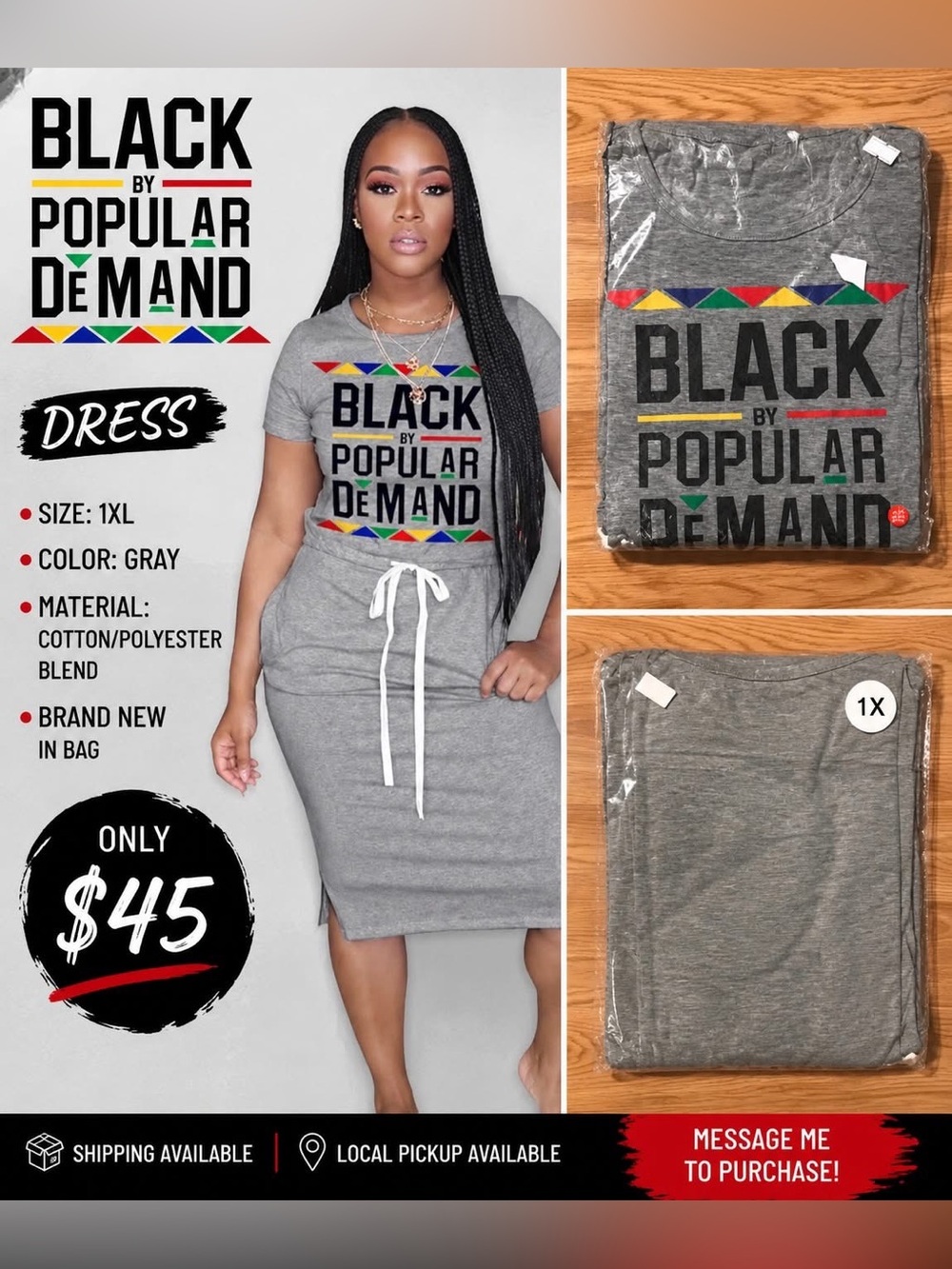 Gray Dress Black By Popular Demand
